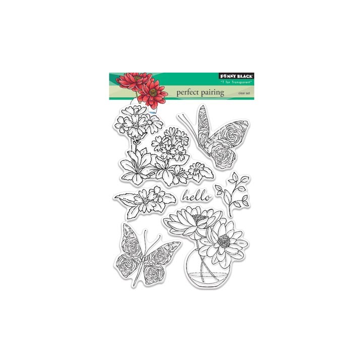 (30-346)Penny Black Stamp clear Perfect pairing