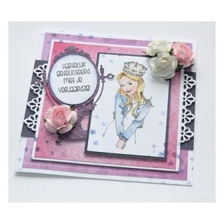 (6410/0416)Clear stamp Ladies