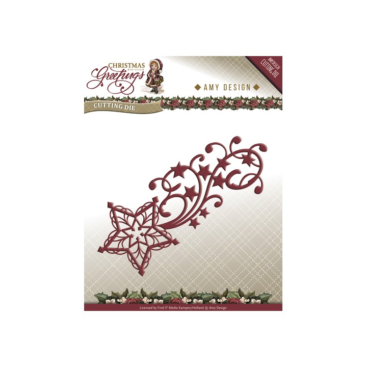 (ADD10067)Die - Amy Design - Christmas Greetings - Shooting Star