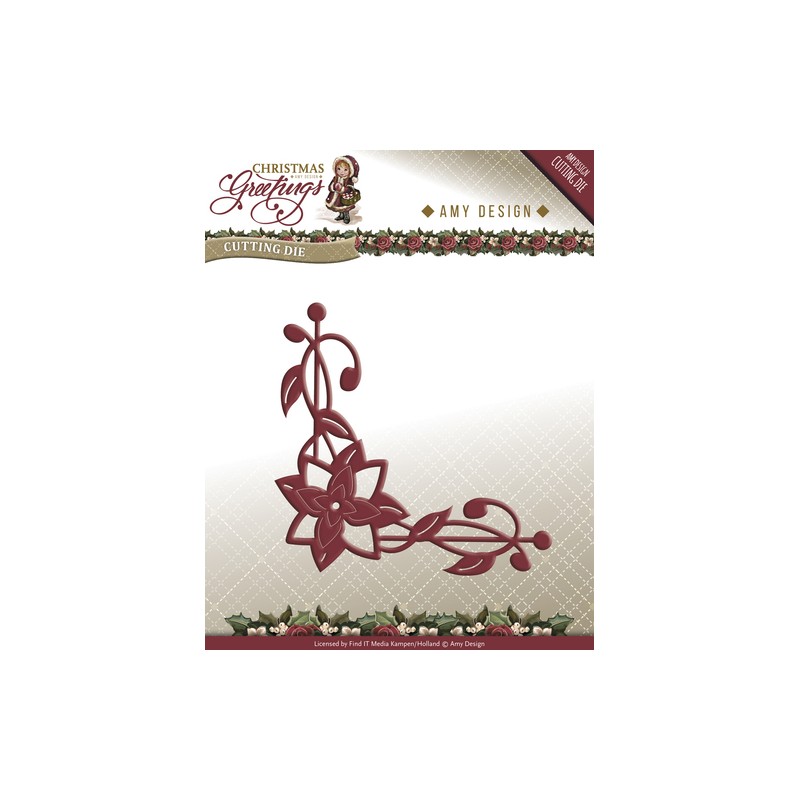 (ADD10071)Die - Amy Design - Christmas Greetings - Poinsettia Co