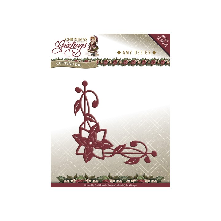 (ADD10071)Die - Amy Design - Christmas Greetings - Poinsettia Co