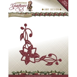 (ADD10071)Die - Amy Design - Christmas Greetings - Poinsettia Co