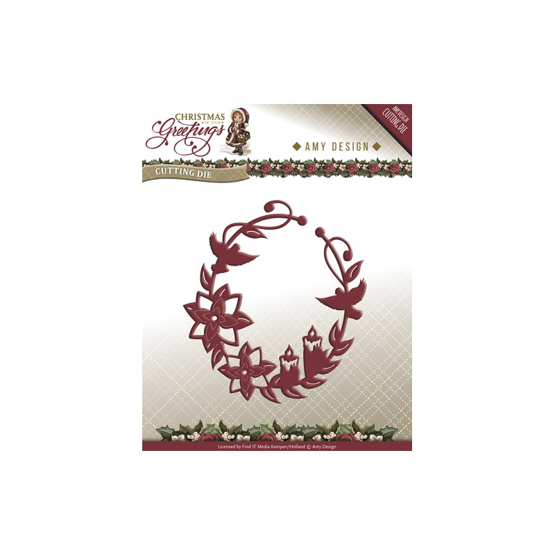 (ADD10068)Die - Amy Design - Christmas Greetings - Ornament