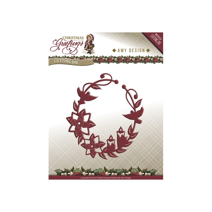 (ADD10068)Die - Amy Design - Christmas Greetings - Ornament