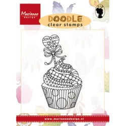 (EWS2219)Clear stamp Doodle Cupcake