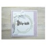 (CR1371)Craftables stencil Laurel with heart