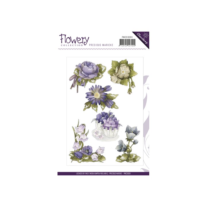 (PMCS10011)Clearstamp - Precious Marieke - Flowery