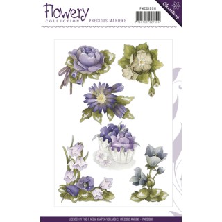 (PMCS10011)Clearstamp - Precious Marieke - Flowery
