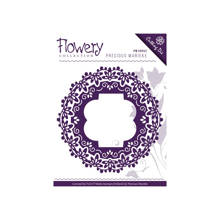 (PM10059)Die - Precious Marieke - Flowery - Fleur-de-Lis Frames