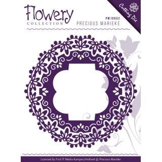 (PM10059)Die - Precious Marieke - Flowery - Fleur-de-Lis Frames
