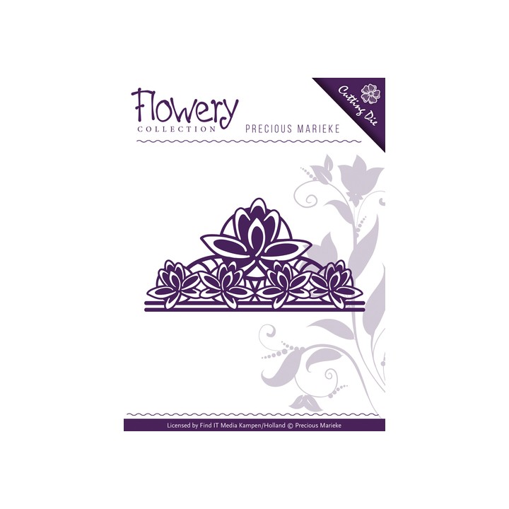 (PM10062)Die - Precious Marieke - Flowery - Fleur-de-Lis Ornamen