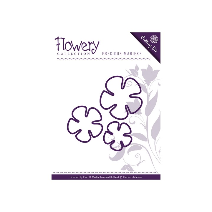 (PM10064)Die - Precious Marieke - Flowery - Buttercup Trio