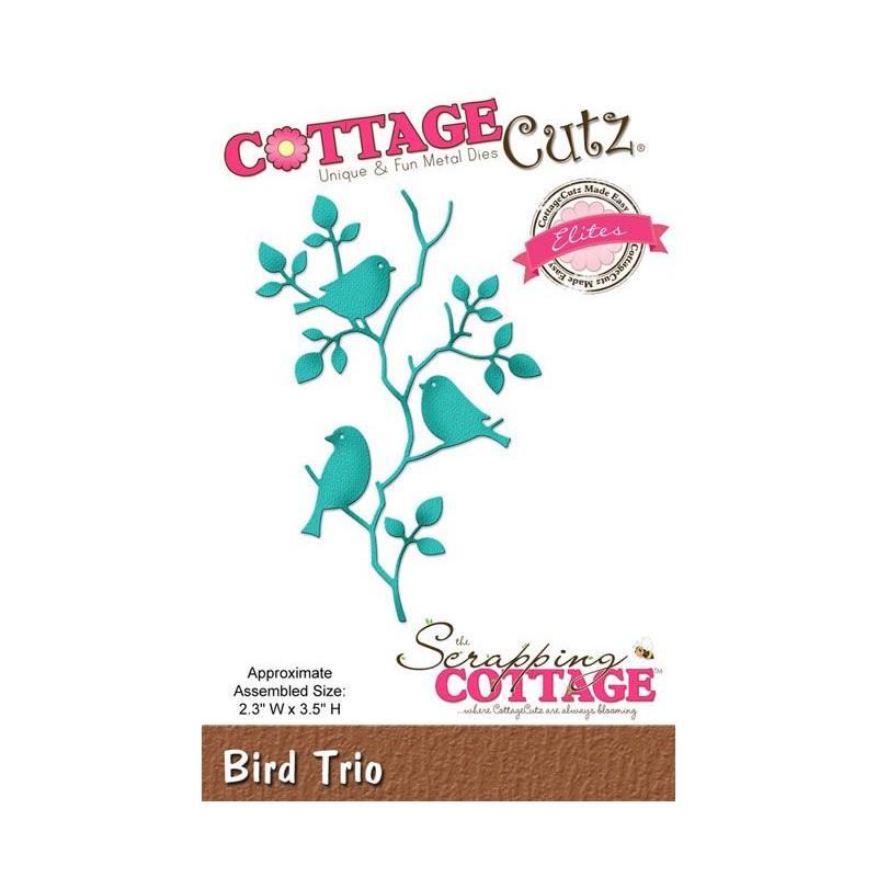 (CCE-411)Scrapping Cottage CottageCutz Bird Trio