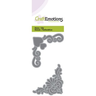 (115633/0155)CraftEmotions Die - corners ornament