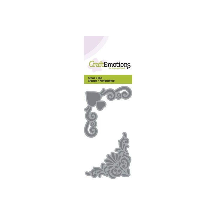 (115633/0155)CraftEmotions Die - corners ornament