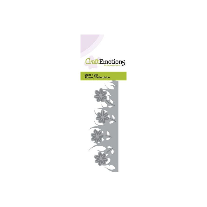 (115633/0153)CraftEmotions Die - grass flower border