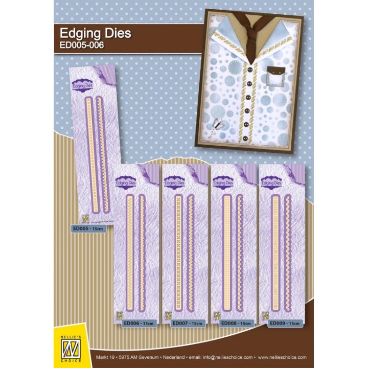 (ED006)Nellie`s Choice Edging Dies Dec.borders set 2