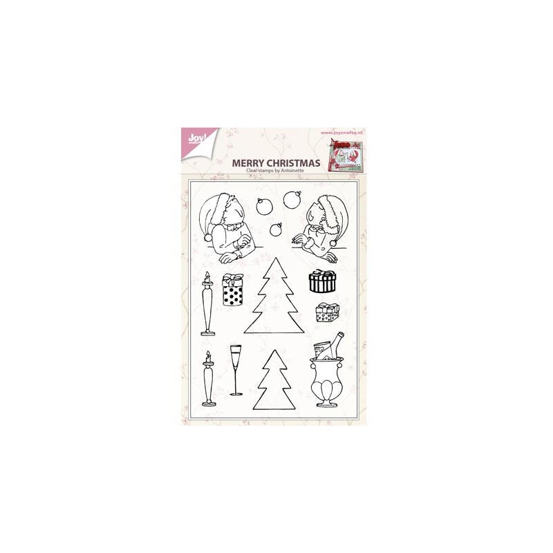 (6410/0433)Clear stamp Merry xmas by antoinette