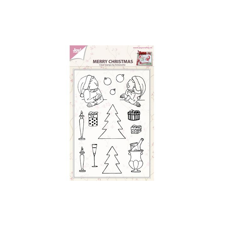(6410/0433)Clear stamp Merry xmas by antoinette