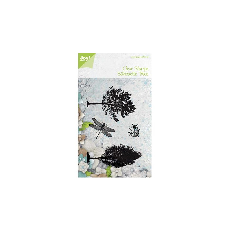 (6410/0430)Clear stamp Silhouette Trees