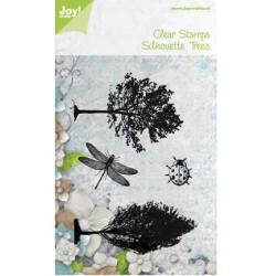 (6410/0430)Clear stamp Silhouette Trees