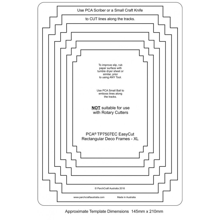 (TP7507EC)PCA® EasyCut Rectangular Deco Frames - XL