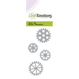 (115633/0157)CraftEmotions Die - gears Card