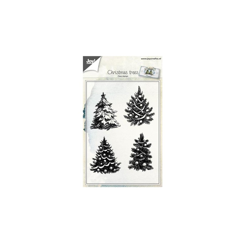 (6410/0419)Clear stamp Christmas Trees