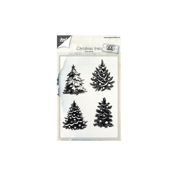 (6410/0419)Clear stamp Christmas Trees