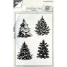 (6410/0419)Clear stamp Christmas Trees
