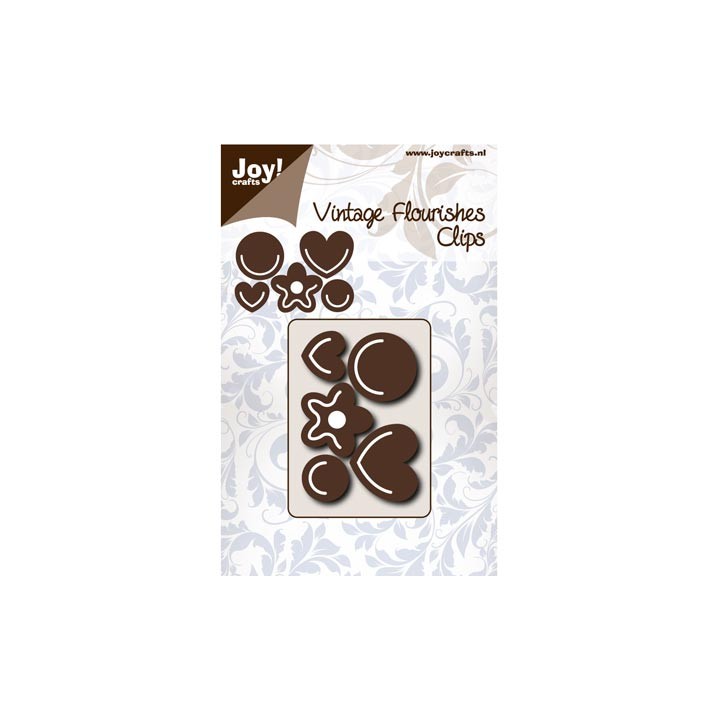 (6003/0070)Pochoir Vintage Flourishes clips
