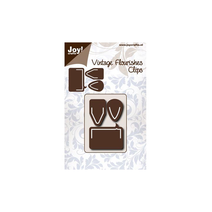 (6003/0071)Pochoir Vintage Flourishes clips
