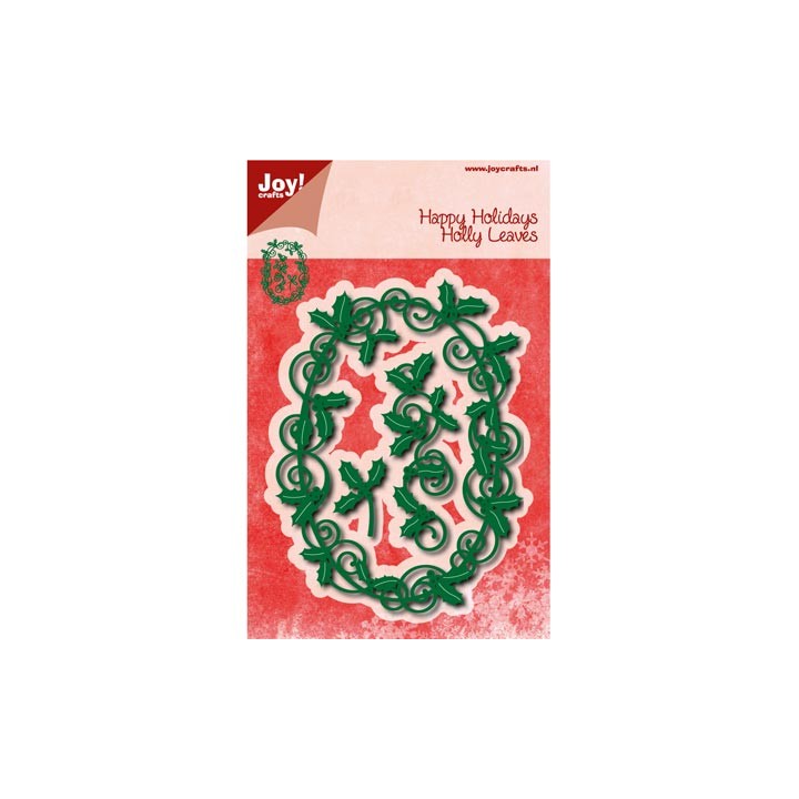 (6002/0576)Cutting & Embossing stencil Holly Leaves