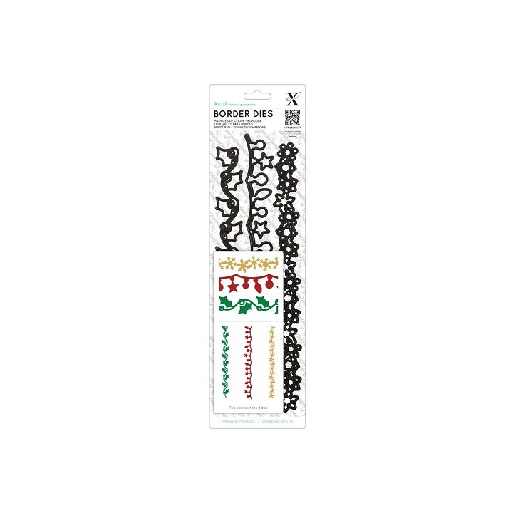 (XCU503919)Xcut Border Dies (3pcs) - Christmas Borders