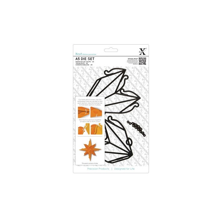 (XCU503922)Xcut A5 Dies Set (4pcs) - Star Decoration