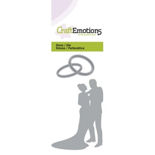 (115633/0154)CraftEmotions Die - wedding couple