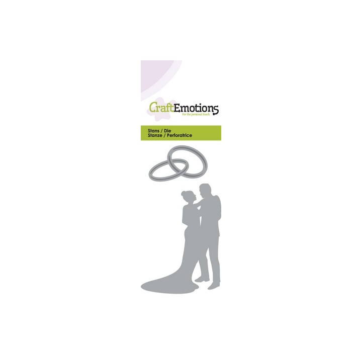 (115633/0154)CraftEmotions Die - wedding couple
