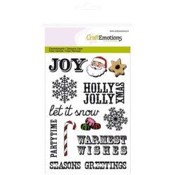 (1232)CraftEmotions clearstamps A6 Christmas-text