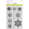 (1237)CraftEmotions Mask stencil - ice crystals  A5