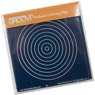(GRO-PA-40171-01)Groovi Small Nested Circles A6 Plate