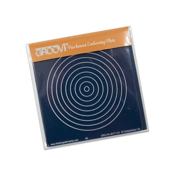 (GRO-PA-40171-01)Groovi Small Nested Circles A6 Plate