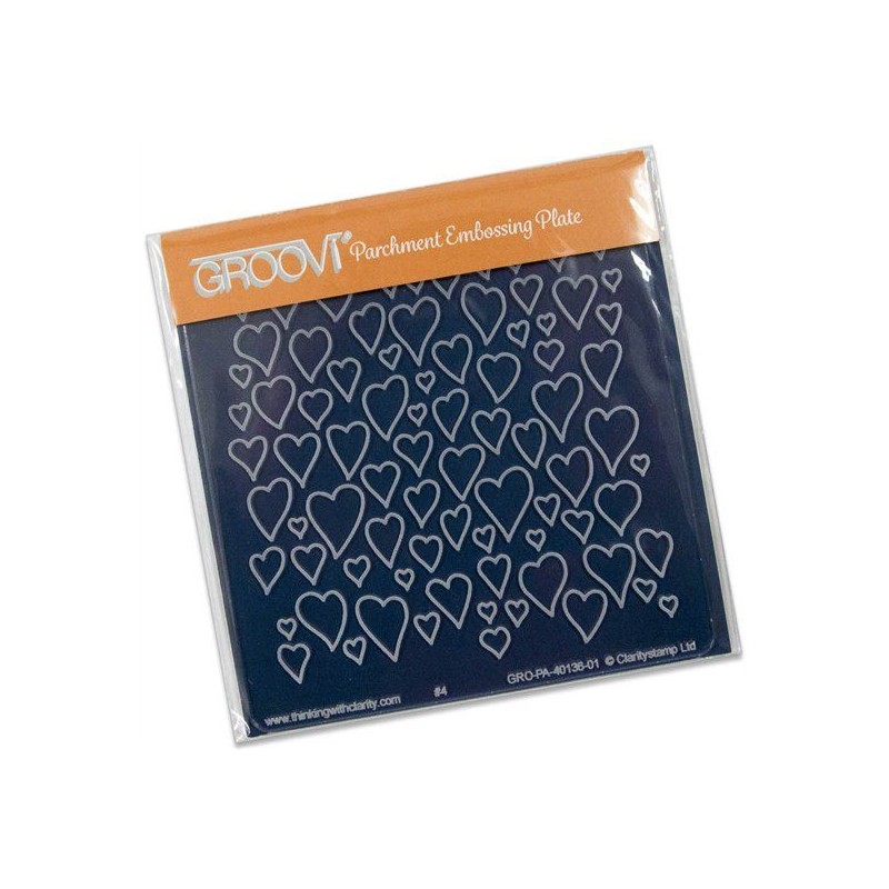 (GRO-PA-40136-01)Groovi Heart A6 Plate