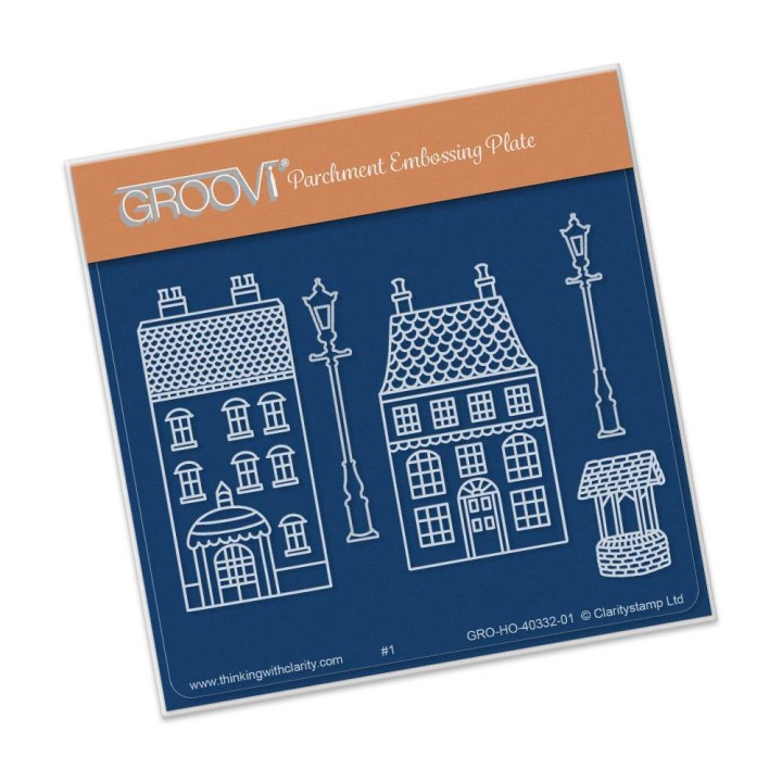 (GRO-HO-40332-01)Groovi Wee Houses Lamp Post A6 Plate