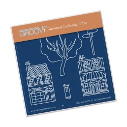 (GRO-HO-40331-01)Groovi Wee Shops Tree A6 Plate