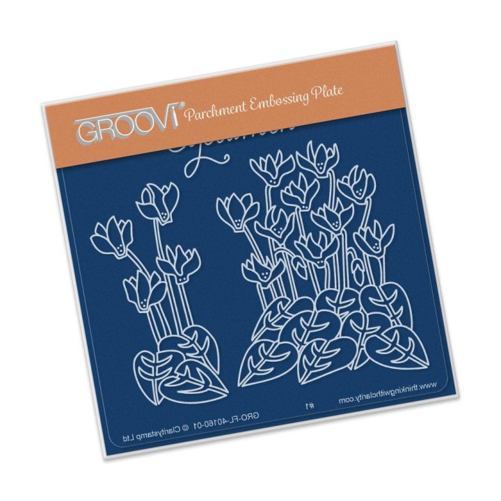 (GRO-FL-40160-01)Groovi Cyclamen A6 Plate