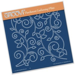 (GRO-TR-40338-03)Groovi Plate A5 Leafy Swirl
