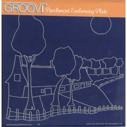 (GRO-CS-40218-03)Groovi Plate A5 Farmhouse Landscape