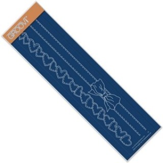 (GRO-WO-40287-09)Groovi Plate Borders Ribbon And Heart