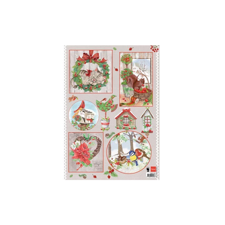 (EWK1246)3D Els Country Christmas 2
