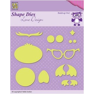 (SDL024)Nellie's Shape Dies build-up die owl